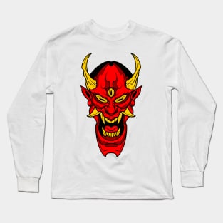 scream demon mask Long Sleeve T-Shirt